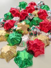 Load image into Gallery viewer, Milk Chocolate Stars Christmas Foil