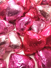 Load image into Gallery viewer, Hearts - Milk Chocolate Hearts in Mixed Pink Foils 350g - Sunshine Confectionery
