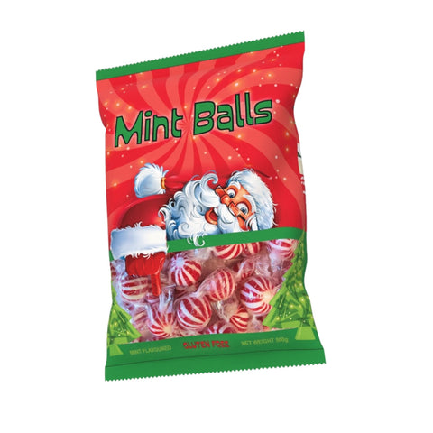Starlight Mint Balls Red & White - Sunshine Confectionery