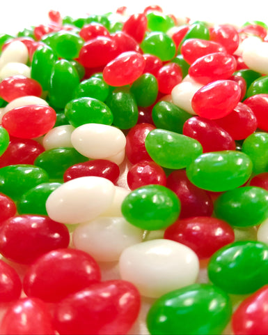 Christmas Jelly Beans Mini - Green, Red and White 1kg
