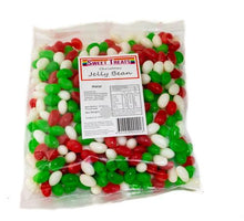Load image into Gallery viewer, Christmas Jelly Beans Mini - Green, Red and White 500g - Sunshine Confectionery