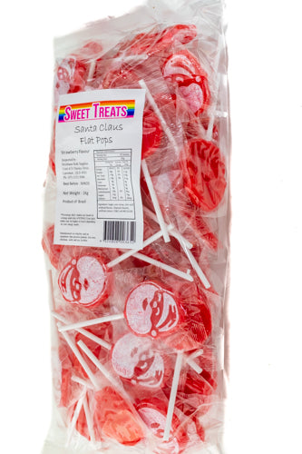 Christmas Lollipops - Red  Santa Pops 1kg - Sunshine Confectionery