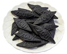Load image into Gallery viewer, Dutch Licorice Salty Large Diamonds - Zoute Giga Snippers 1kg - Sunshine Confectionery
