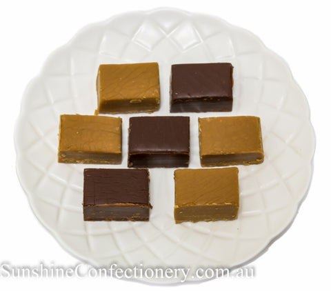 Caramel & Chocolate Fudge 200g - Sunshine Confectionery