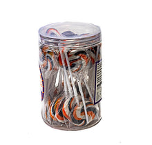 Load image into Gallery viewer, Halloween Orange, Black n White Swirl Lollipops - Sunshine Confectionery