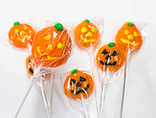 Load image into Gallery viewer, Halloween Pumpkin Lollipops - Sunshine Confectionery
