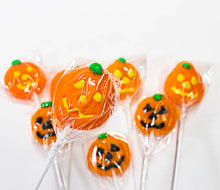 Load image into Gallery viewer, Halloween Pumpkin Lollipops - Sunshine Confectionery
