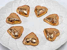 Load image into Gallery viewer, Hearts - Milk Chocolate Hearts in Rose Gold Foil 350g - Sunshine Confectionery