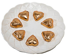 Load image into Gallery viewer, Hearts - Milk Chocolate Hearts in Rose Gold Foil 350g - Sunshine Confectionery