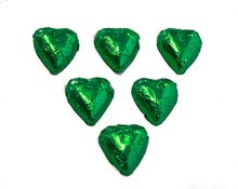Load image into Gallery viewer, Hearts - Milk Chocolate Hearts in Green Foil 350g - Sunshine Confectionery