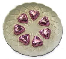 Load image into Gallery viewer, Hearts - Chocolate Hearts in Light Pink Foil (5kg bulk) - Sunshine Confectionery