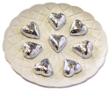 Load image into Gallery viewer, Hearts - Milk Chocolate Hearts in Silver Foil 350g - Sunshine Confectionery