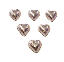 Load image into Gallery viewer, Hearts - Chocolate Hearts in Silver Foil (5kg bulk) - Sunshine Confectionery
