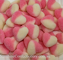 Load image into Gallery viewer, Sour Pink Hearts 1kg - Sunshine Confectionery
