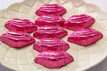 Load image into Gallery viewer, Kisses - Milk Chocolate Lip in Pink foil SINGLE - Sunshine Confectionery
