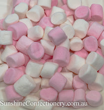 Load image into Gallery viewer, Pink & White Mini Marshmallow 200g - Sunshine Confectionery