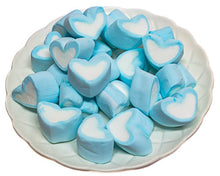 Load image into Gallery viewer, Blue Marshmallow Hearts 300g - Sunshine Confectionery