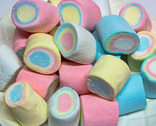 Load image into Gallery viewer, Rainbow Marshmallow Tubes 300g - Sunshine Confectionery
