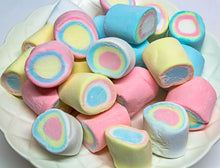 Load image into Gallery viewer, Rainbow Marshmallow Tubes 300g - Sunshine Confectionery
