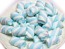 Load image into Gallery viewer, Blue Marshmallow Twists 300g - Sunshine Confectionery
