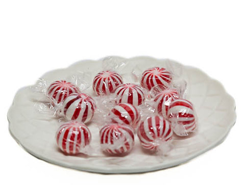 Starlight Mint BALLS Red & White 1kg Christmas - Sunshine Confectionery