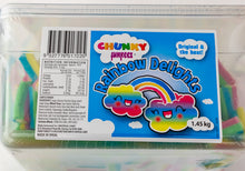 Load image into Gallery viewer, Rainbow Delights Filled Blow Pipes tub - Sunshine Confectionery
