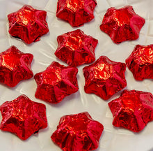 Load image into Gallery viewer, Stars - Chocolate Foil Stars - Red - Sunshine Confectionery