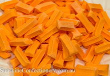 Load image into Gallery viewer, Mini Fruit Sticks - Orange 480g - Sunshine Confectionery
