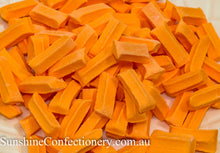 Load image into Gallery viewer, Mini Fruit Sticks - Orange 480g - Sunshine Confectionery