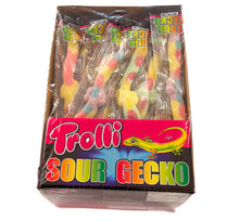 Load image into Gallery viewer, Sour Gecko Trolli Box 40pcs - Sunshine Confectionery
