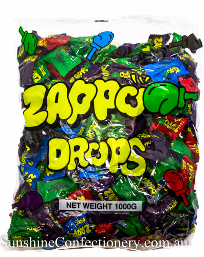 Zappo Drops 1kg bag - Sunshine Confectionery