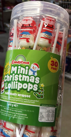 Christmas - Mini Christmas Lollipops - Sunshine Confectionery