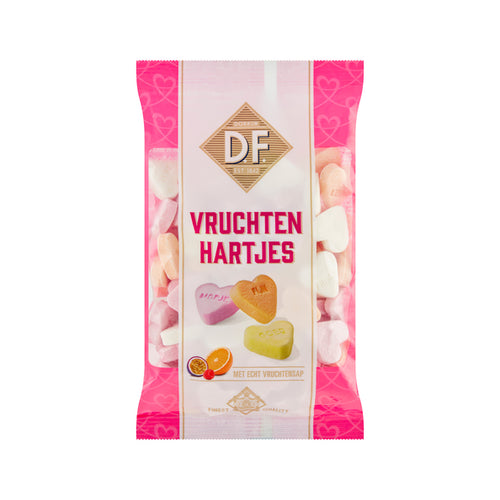 Vruchtenhartjes D.F. (fruit Heart sweets) Dutch - Sunshine Confectionery