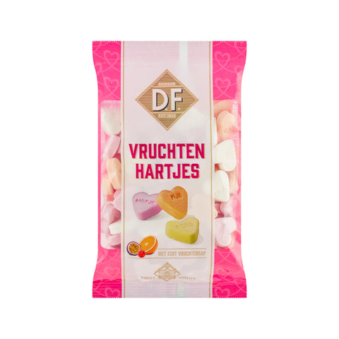 Vruchtenhartjes D.F. (fruit Heart sweets) Dutch - Sunshine Confectionery