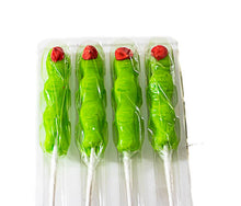 Load image into Gallery viewer, Lollipops - Zombie Finger Pop Sour Apple single - Halloween - Sunshine Confectionery
