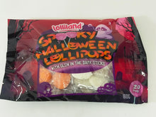 Load image into Gallery viewer, Halloween Lollipops with Glow in the Dark Stick - Sunshine Confectionery
