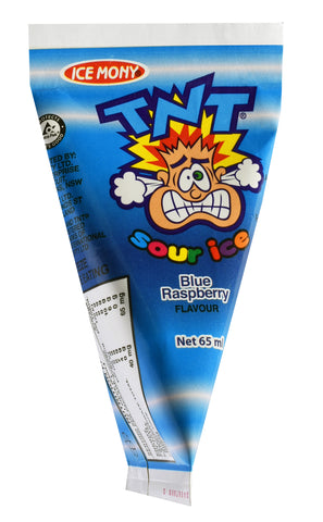TNT Sour Blue Raspberry Mony Freeze Pops