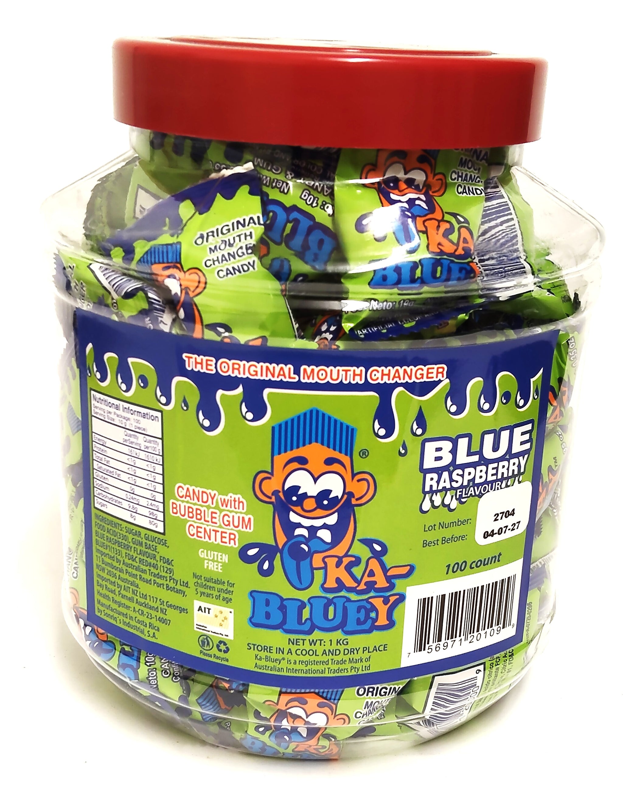Ka-Bluey Sour Bubble Gum Balls | Sunshine Confectionery