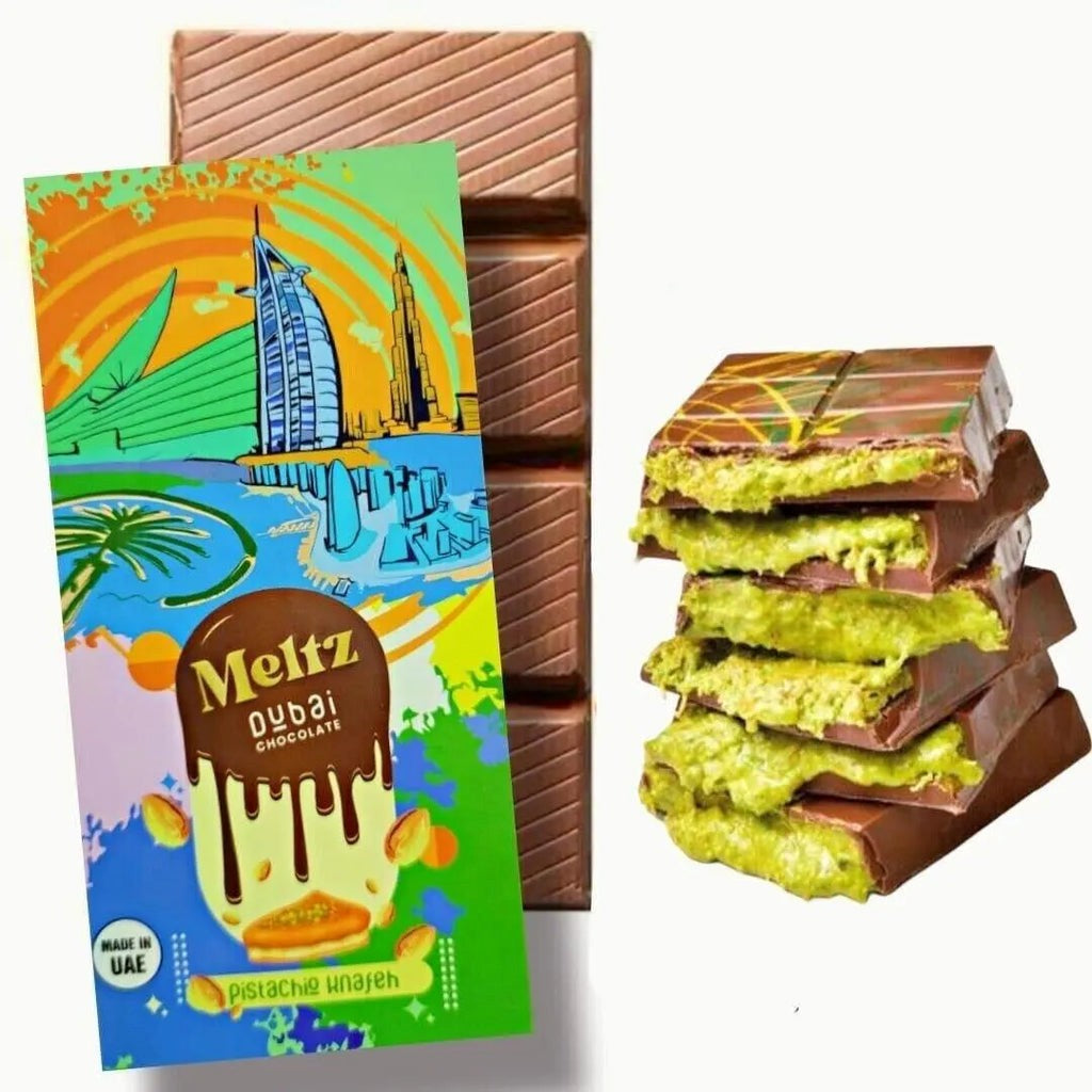 Meltz Dubai Chocolate Pistachio Knafeh - Sunshine Confectionery