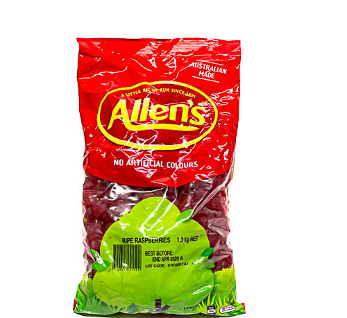 Allen's Raspberries 1.3kg - Sunshine Confectionery