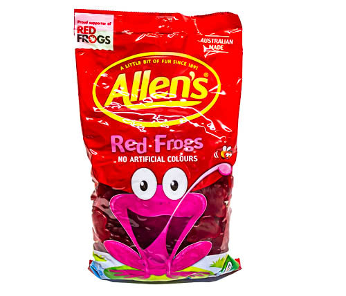 Allen's Red Frogs 6 x 1.3kg carton - Sunshine Confectionery