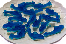 Load image into Gallery viewer, Blue Gummy Sharks 300g - Sunshine Confectionery
