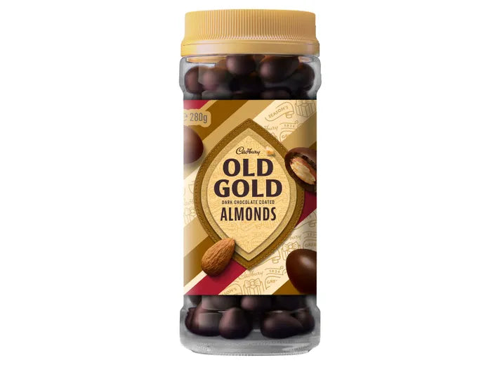 Cadbury Old Gold Dark Chocolate Scorched Almonds 280g - Sunshine Confectionery