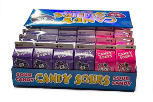 Candy Sours - Sour Candy 36 packets (Strawberry and Grape) - Sunshine Confectionery