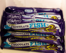 Load image into Gallery viewer, Chocolate Marshmallow Fish by Cadbury NZ - Sunshine Confectionery
