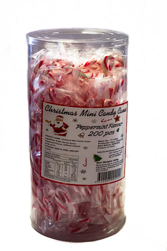 Christmas Mini Candy Canes 200 X 4g - Sunshine Confectionery