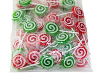 Load image into Gallery viewer, Christmas Lollipops - Red &#39;n Green Swirl Pops 1kg - Sunshine Confectionery
