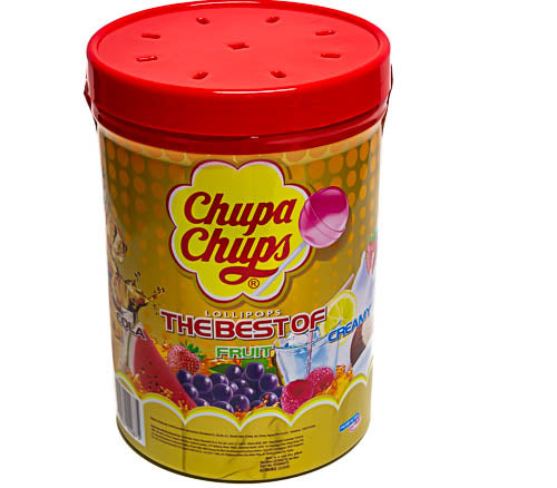 Chupa Chups 100 lollipop tub - Sunshine Confectionery