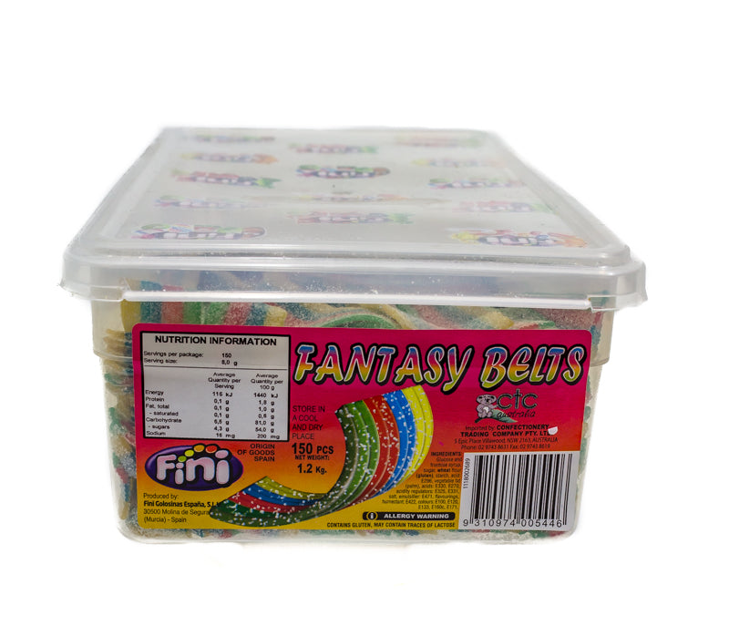 Fantasy Rainbow Belts - Straps tub - Sunshine Confectionery