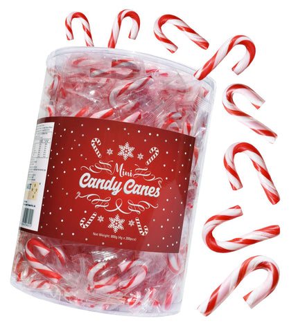 Christmas Mini Candy Canes 200 X 4g - Sunshine Confectionery